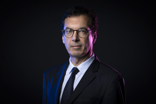 Jean-Pierre Farandou, nouveau patron de la SNCF,  le 26 septembre à Paris. Il est encore à l’époque président de Keolis.