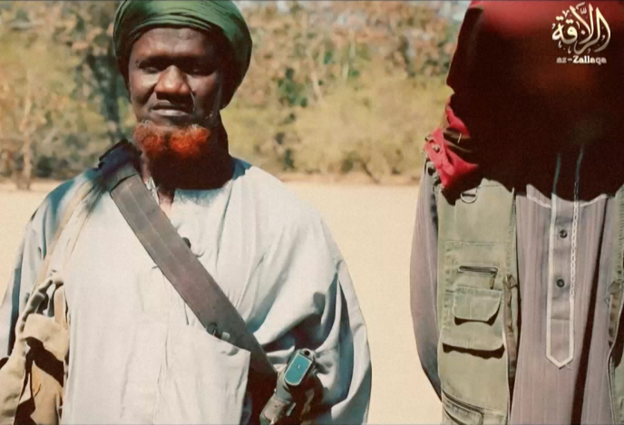 Le prédicateur djihadiste malien Amadou Koufa. Image de propagande de la katiba Macina tirée de la vidéo de Florian Plaucheur.