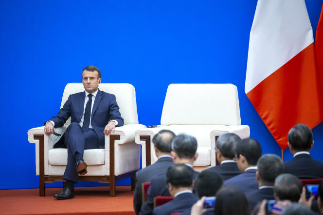 Emmanuel Macron, en visite à Pékin, le 6 novembre.