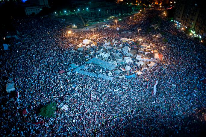 Quảng trường biểu diễn Tahrir, Cairo, tháng 7/2013.