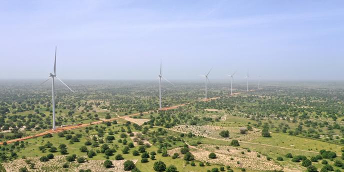 Trang trại gió Taiba Ndiaye, Sénégal, ngày 23 tháng 10 năm 2019.