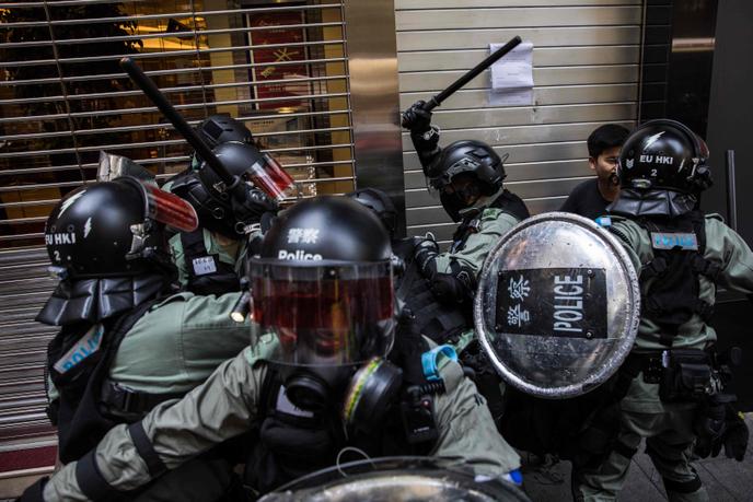 A Hongkong, dans le quartier de Central, le 11 novembre.