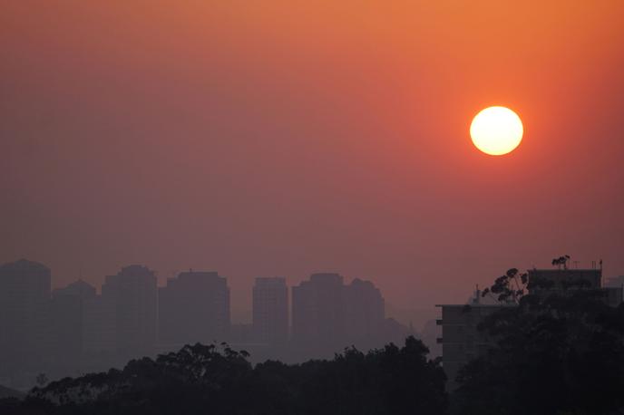 Des nuages de fumée toxique, près de Sydney.