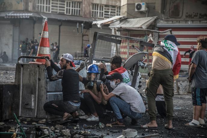 Des manifestants à Bagdad, le 11 novembre 2019.