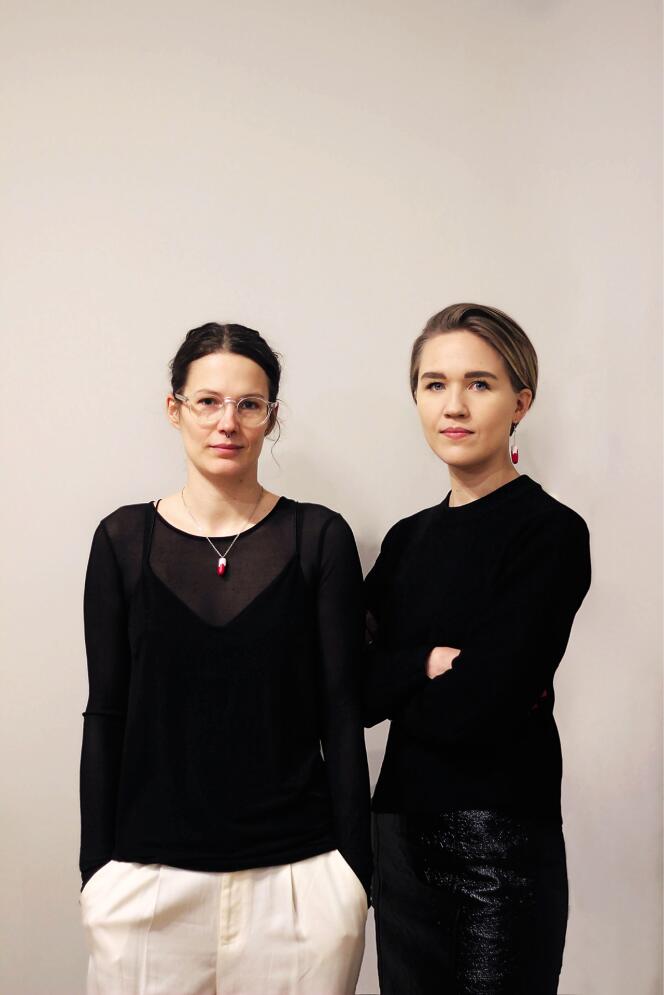 Rebecka Hallencreutz et Klara Rydström, membres de l’association Mensen (« menstruation » en suédois).
