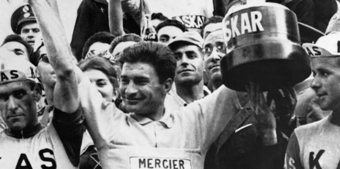 Raymond Poulidor, ngày 16 tháng 5 năm 1964 tại Madrid, người chiến thắng Vuelta, Tour du lịch Tây Ban Nha.