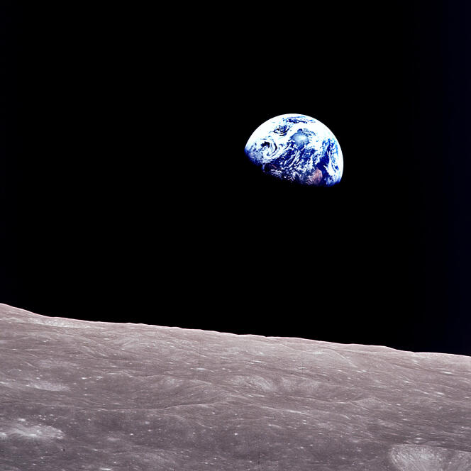 La Terre vue de la Lune, en 1968.