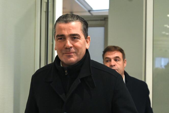 Frédéric Chatillon à son arrivée au tribunal de grande instance de Paris, le 6 novembre 2019.