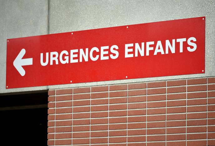 L’entrée des urgences de l’hôpital des enfants, sur le site de Purpan, à Toulouse, le 6 janvier 2018.