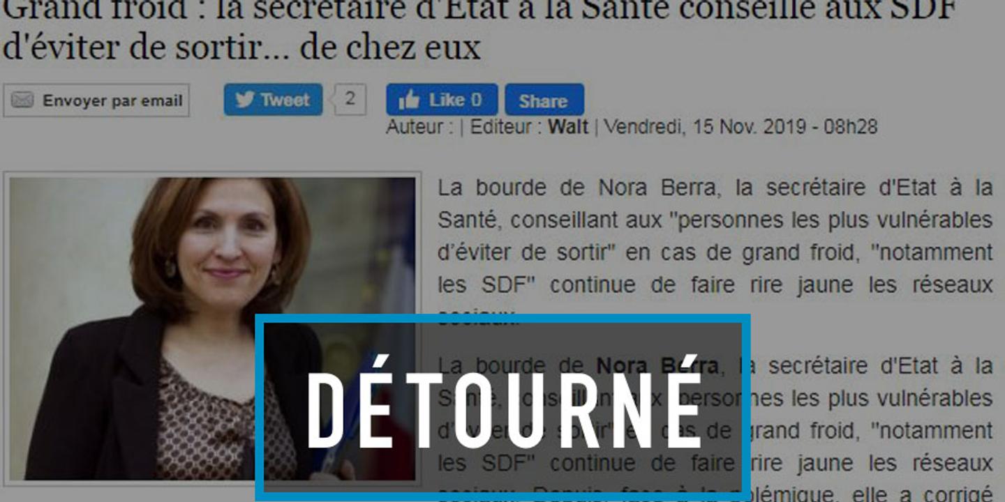Cette Phrase D Une Secretaire D Etat Conseillant Aux Sdf De Ne Pas Sortir De Chez Eux Date De 12