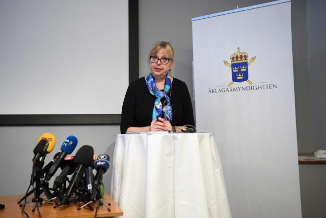 La procureure suédoise en chef adjointe, Eva-Marie Persson.