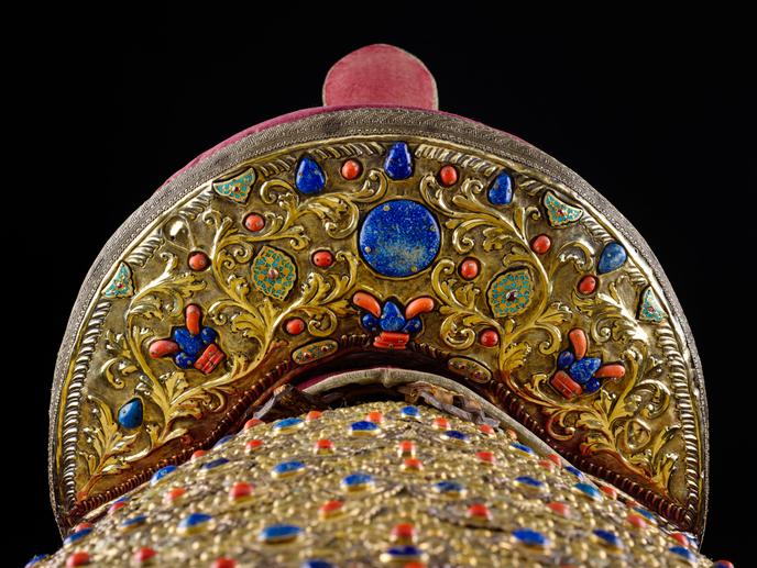 Khai thác Mamluk thu thập trên chiến trường Kim tự tháp (chi tiết), quý cuối cùng của thế kỷ thứ mười tám, Bảo tàng Quân đội, Paris.