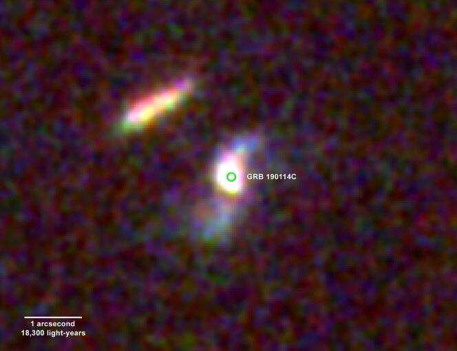 Le télescope spatial Hubble a photographié le déclin lumineux d’un des deux sursauts gamma ultrapuissants présentés dans la revue « Nature », le 20 novembre.