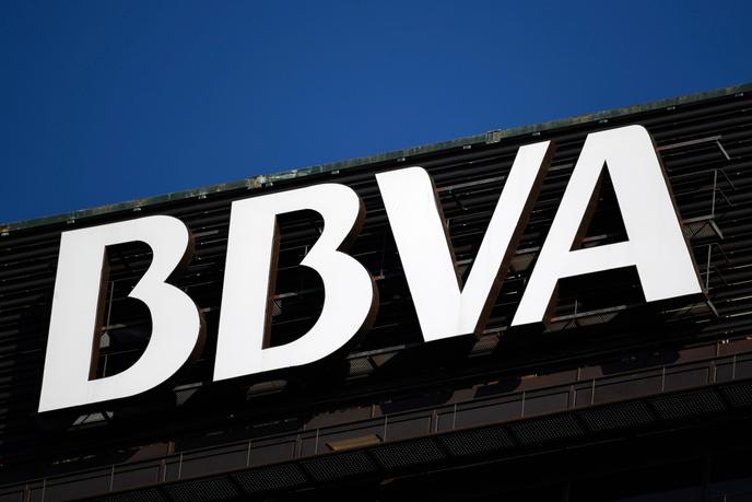 Les bureaux de la banque espagnole BBVA, à Madrid, en septembre 2018.
