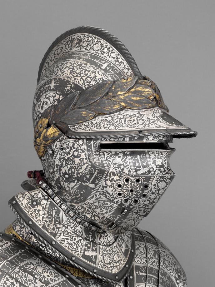 Giáp của Dauphin, Henry II tương lai, giữa năm 1536 và 1547, Bảo tàng quân đội, ở Paris.