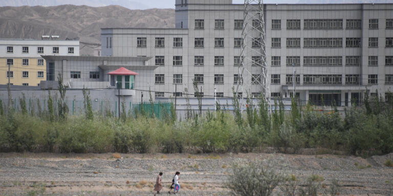 This photo taken on June 2, 2019 shows a facility believed to be a re-education camp where mostly Muslim ethnic minorities are detained, in Artux, north of Kashgar in China's western Xinjiang region. - While Muslims around the world celebrated the end of Ramadan with early morning prayers and festivities this week, the recent destruction of dozens of mosques in Xinjiang highlights the increasing pressure Uighurs and other ethnic minorities face in the heavily-policed region. (Photo by GREG BAKER / AFP) / To go with AFP story China-politics-rights-religion-Xinjiang, FOCUS by Eva Xiao and Pak Yiu