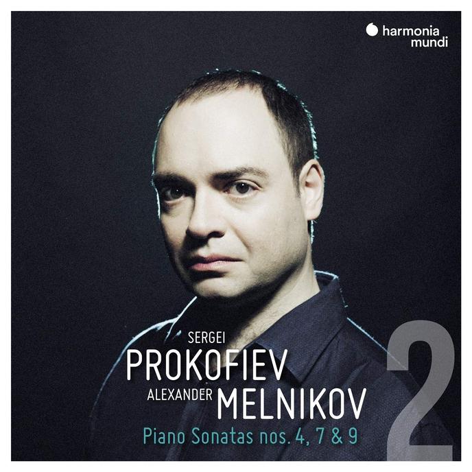 Pochette de l’album « Piano Sonatas 4, 7 & 9 » de Sergei Prokofiev, par Alexander Melnikov.