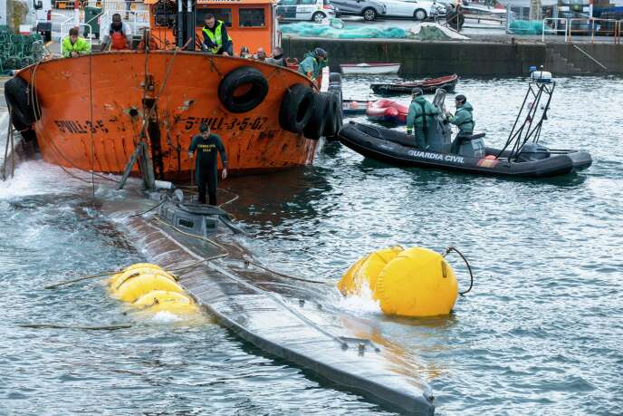 Le « narco sous-marin » découvert cette semaine en Galice.