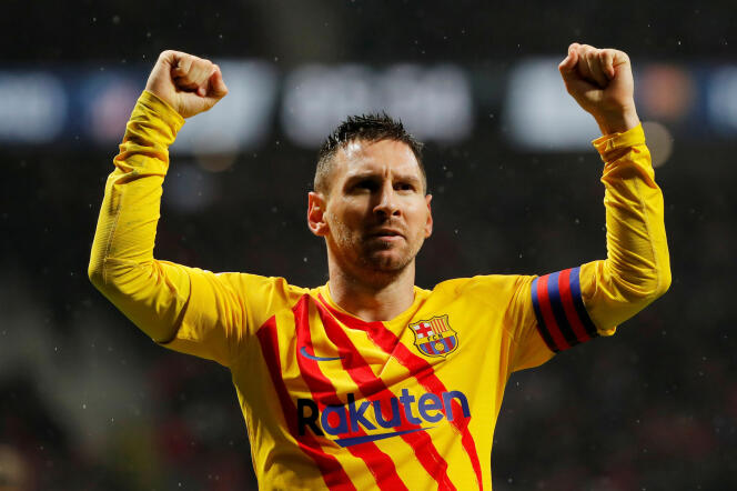 Lionel Messi, auteur du but victorieux face à l’Atlético Madrid, le 1er décembre.