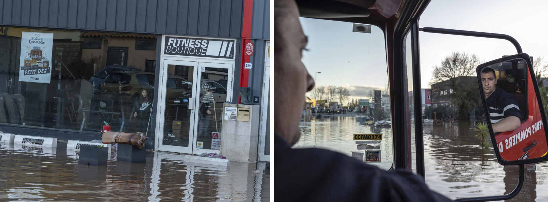 Le 2 décembre, dans la zone industrielle La Palud, à Frejus, de nombreuses entreprises sont sous l’eau.