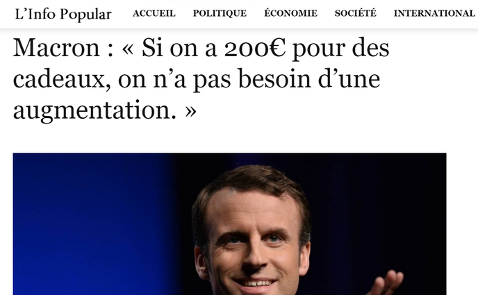 Non Emmanuel Macron N A Pas Dit A Une Caissiere Qu Elle N