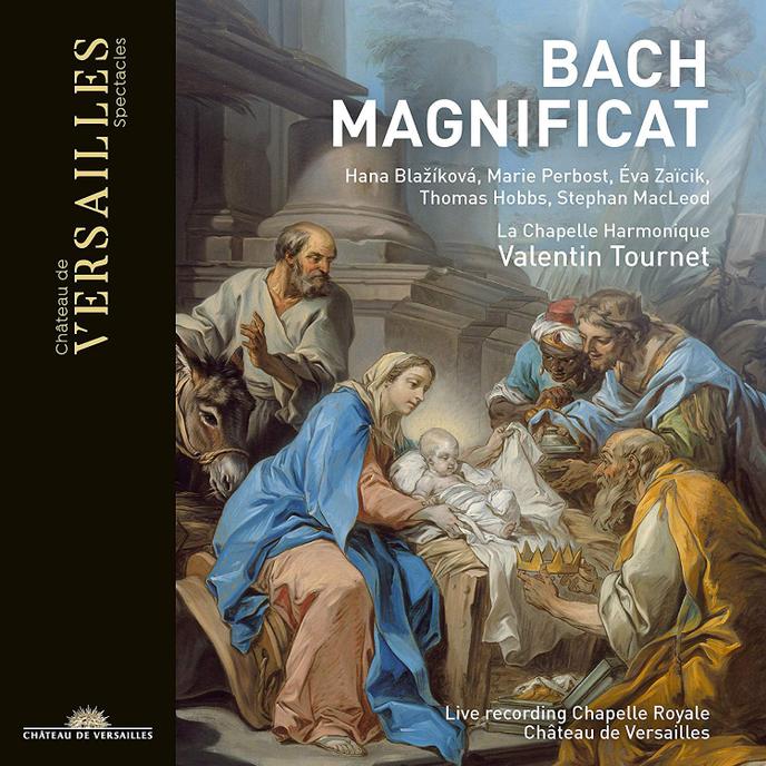 Pochette de l’album « Magnificat BWV 243A. Cantate BWV 63 », de Jean-Sébastien Bach, par La Chapelle Harmonique.