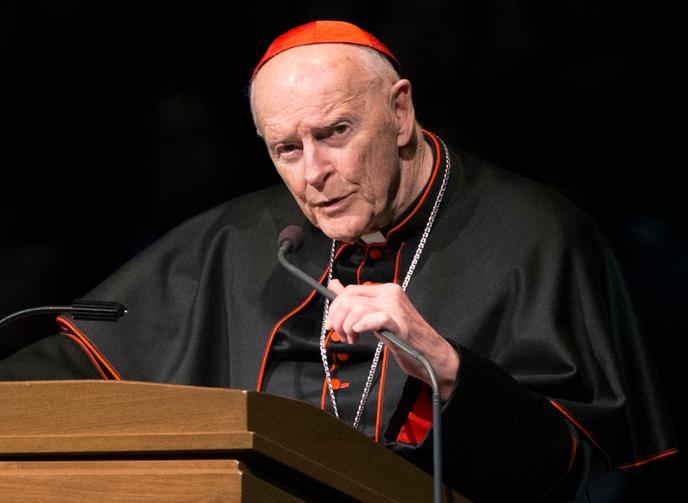 Le 4 mars 2015, l’ex-cardinal Theodore McCarrick lors d’un service à South Bend, dans l’Indiana.