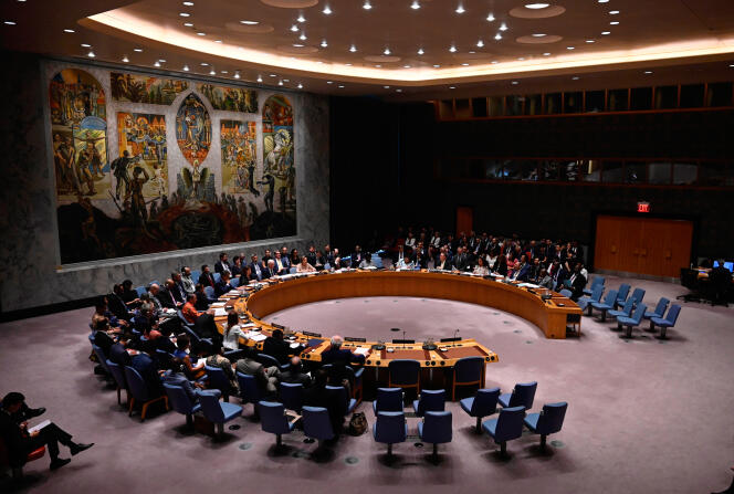 Une réunion du Conseil de sécurité de l’ONU, à New York, le 20 août 2019.