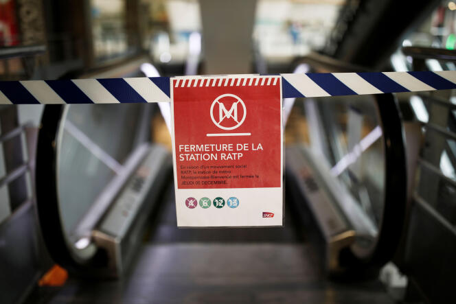Les transports en commun seront toujours fortement perturbés lundi 9 décembre à Paris.