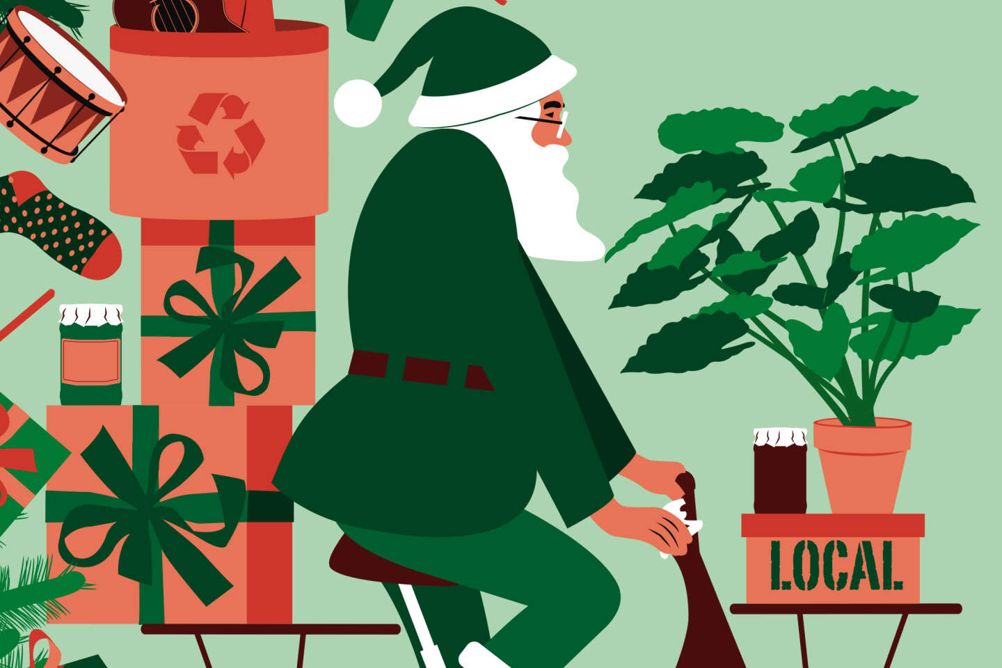 Le Père Noël, un vieillard cumulant bilan carbone exécrable et