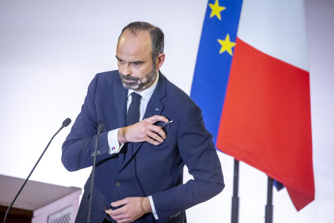 Edouard Philippe, premier ministre, dévoile le détail de la réforme des retraites devant le Conseil économique, social et environnemental, à Paris, mercredi 11 décembre 2019.