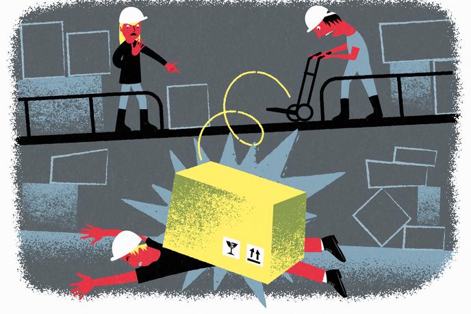 « Tous secteurs confondus, ils résultent essentiellement de manipulations manuelles (50 %) et de chutes (28 %). »