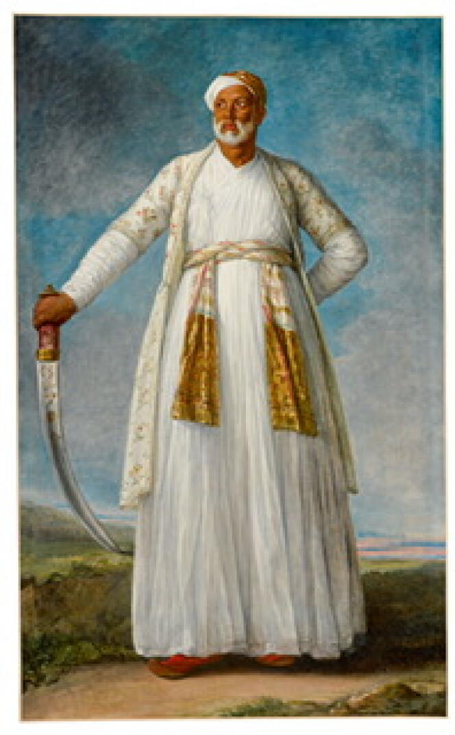 Portrait de Mohammed Dervish Khan peint par Elisabeth Vigée-Lebrun.