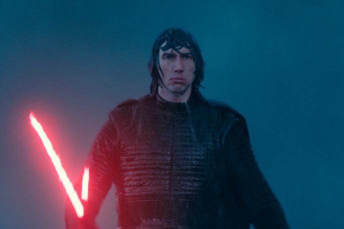 Kylo Ren, played by Adam Driver.