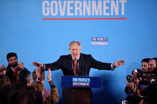 Boris Johnson, à Londres, le 13 décembre 2019.