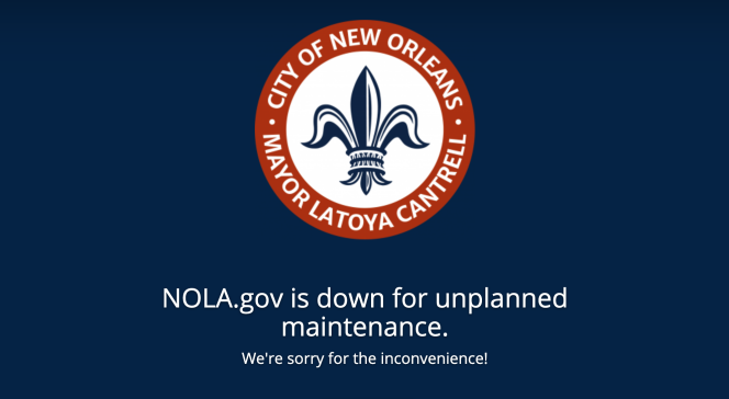 Les sites Internet de La Nouvelle-Orléans ne fonctionnent plus depuis la cyberattaque, vendredi 13 décembre.