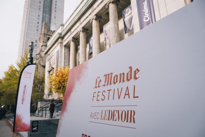 Le Monde Festival, organisé par « Le Monde » en partenariat avec « Le Devoir » s’est tenu les 25 et 26 octobre 2019 au Musée des beaux arts de Montréal.