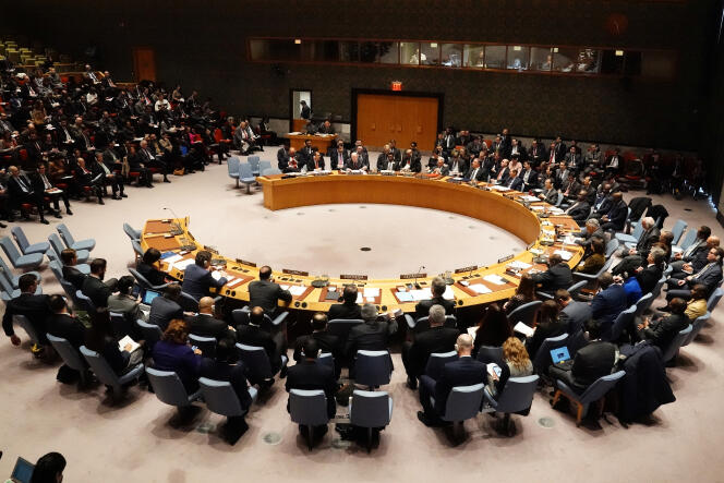 Le Conseil de sécurité de l’ONU à New York, en janvier 2019.