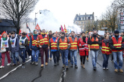 Manifestation contre la réforme des retraites à Rennes, le 17 décembre 2019.