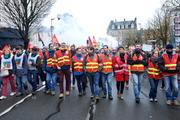 Manifestation contre la réforme des retraites à Rennes, le 17 décembre 2019.