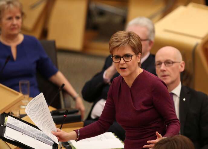 La première ministre écossaise, Nicola Sturgeon, à Edimbourg, le 19 décembre 2019.