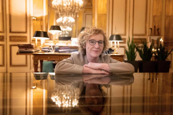 Muriel Pénicaud, ministre du travail, dans son bureau à Paris, le 15 novembre.