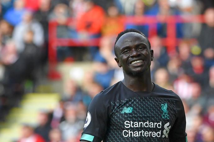 Sadio Mané lors d’un match entre son équipe de Liverpool et celle de Sheffield, à Sheffield, le 28 septembre 2019.