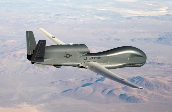 Un drone militaire américain RQ-4 Global Hawk.