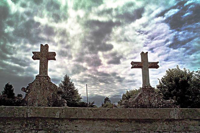 Cruz em um cemitério