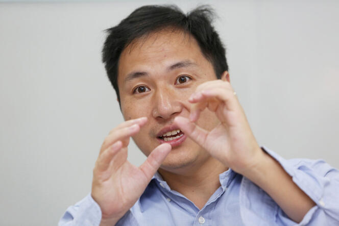 He Jiankui, fondateur de Direct Genomics, à Shenzhen (Guangdong), le 18 juillet 2017.