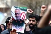 Manifestation à Téhéran, le 3 janvier, après la mort du général Ghassem Soleimani lors de frappes américaines à Bagdad.