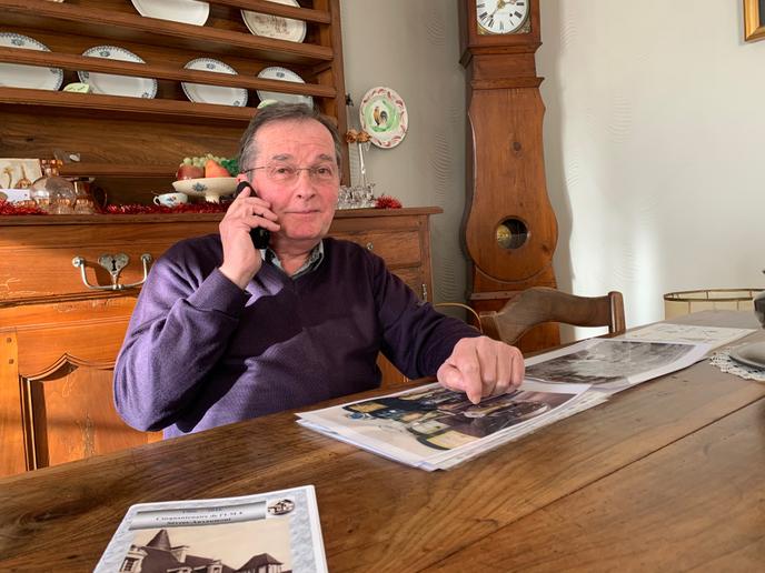 Marc Chauvet, retraité de LCL, chez lui, à Sèvres-Anxaumont (Vienne).