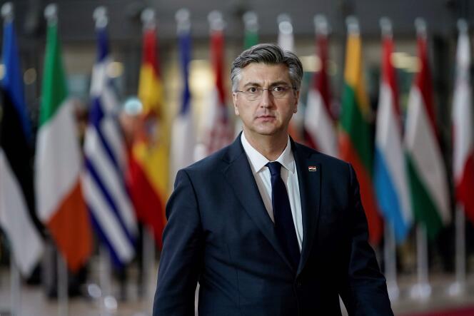 Le premier ministre croate, Andrej Plenkovic, à son arrivée au sommet européen du 12 décembre à Bruxelles.