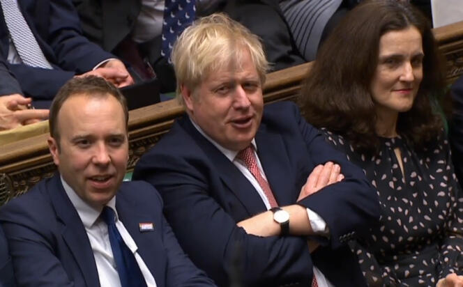 Le premier ministre britannique, Boris Johnson, le 9 janvier au Parlement britannique.